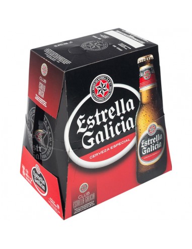 CERVEZA ESTRELLA GALICIA PACK DE 6 33CL