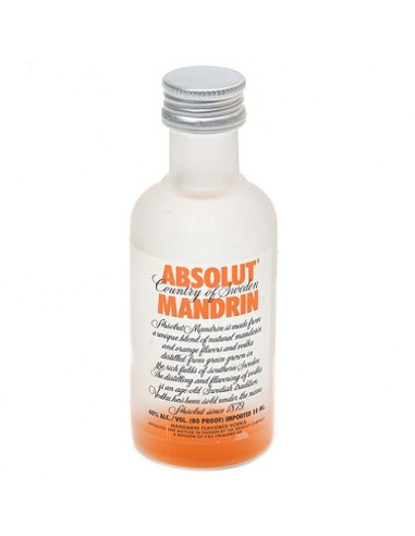 MINIATURA ABSOLUT MANDARINA 5 CL