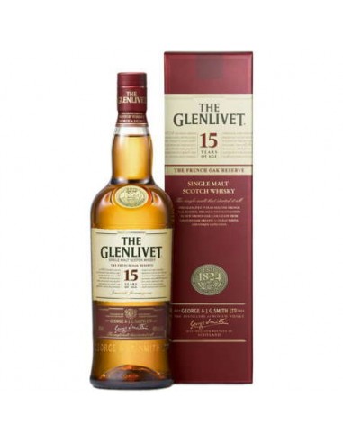 WHISKY GLENLIVET 15 AÑOS 70 CL