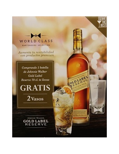 KIT WHISKY JOHNNIE WALKER GOLD LABEL...