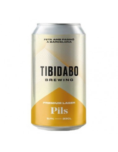 CERVEZA TIBIDABO PILS LATA 33 CL.