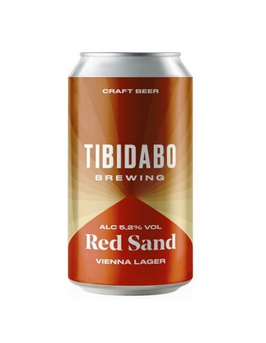 CERVEZA TIBIDABO RED SAND LATA 33 CL.