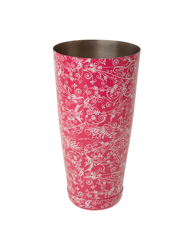 ODK MIXOLOGY BOSTON CAN PINK FLORAL 280Z