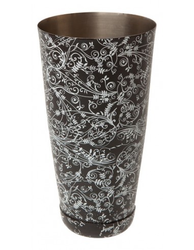 ODK MIXOLOGY BOSTON CAN BLACK FLORAL 28Z