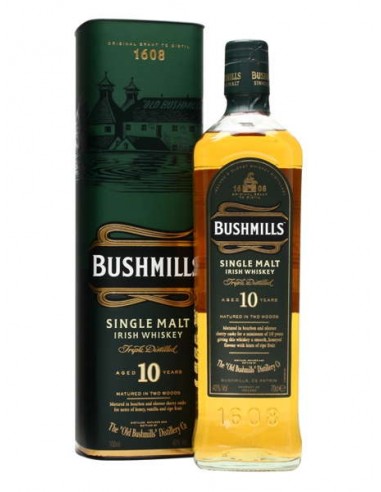 WHISKY BUSHMILLS 10 AÑOS 70 CL